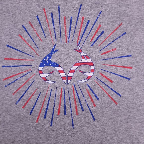 Realtree Casual Graphic Sleeveless Tank Top Womens Size Small S Gray - Picture 4 of 12